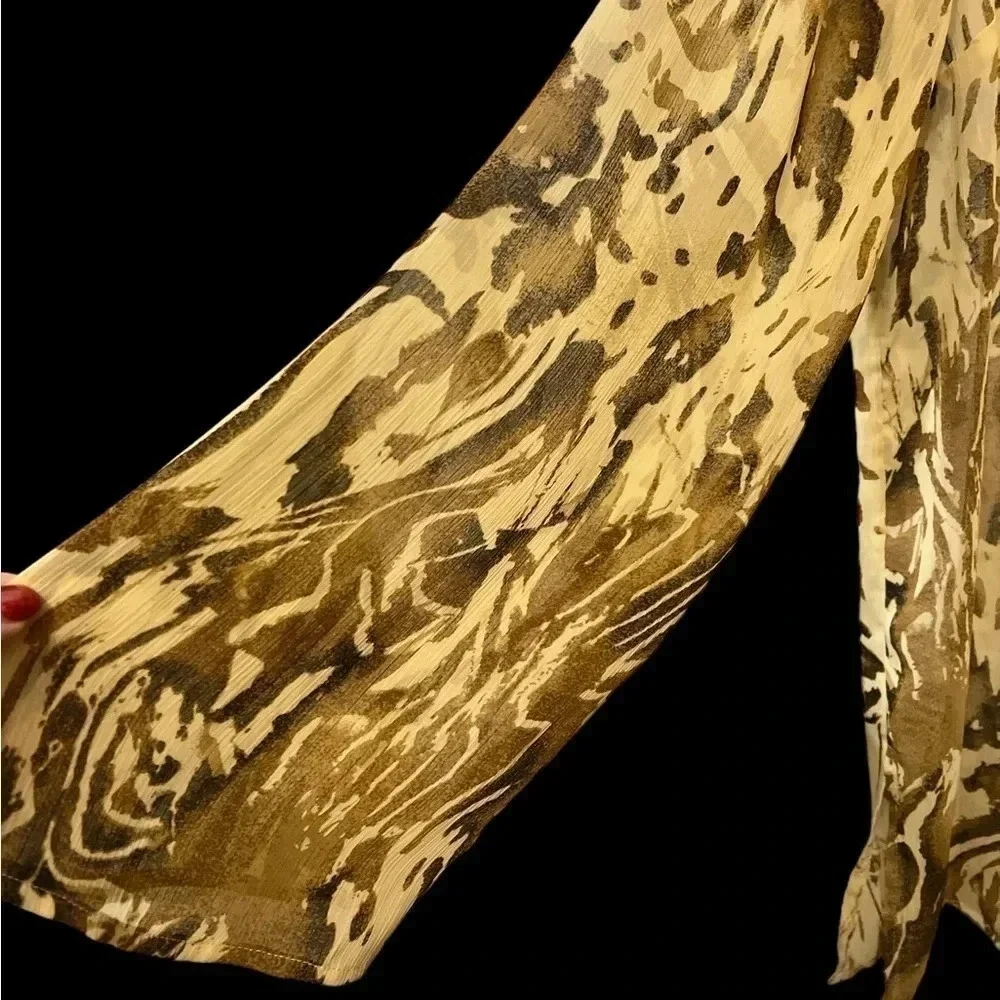 Susan Graver Sheer Blouse NWOT Large - Picture 2 of 9